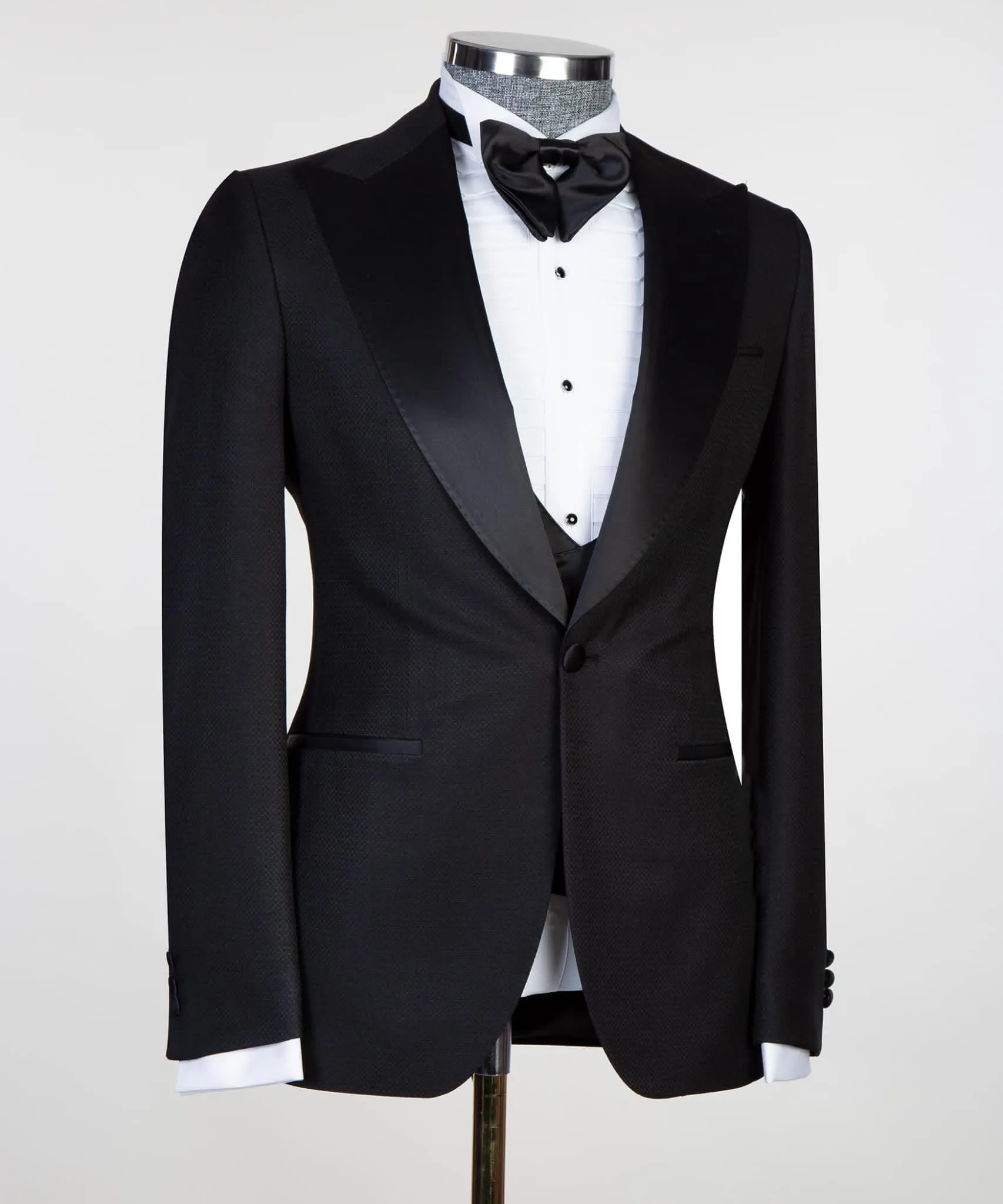 3-piece Black Tuxedo Wedding