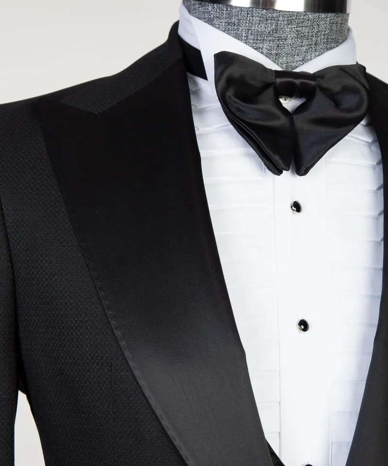 3-piece Black Tuxedo Wedding