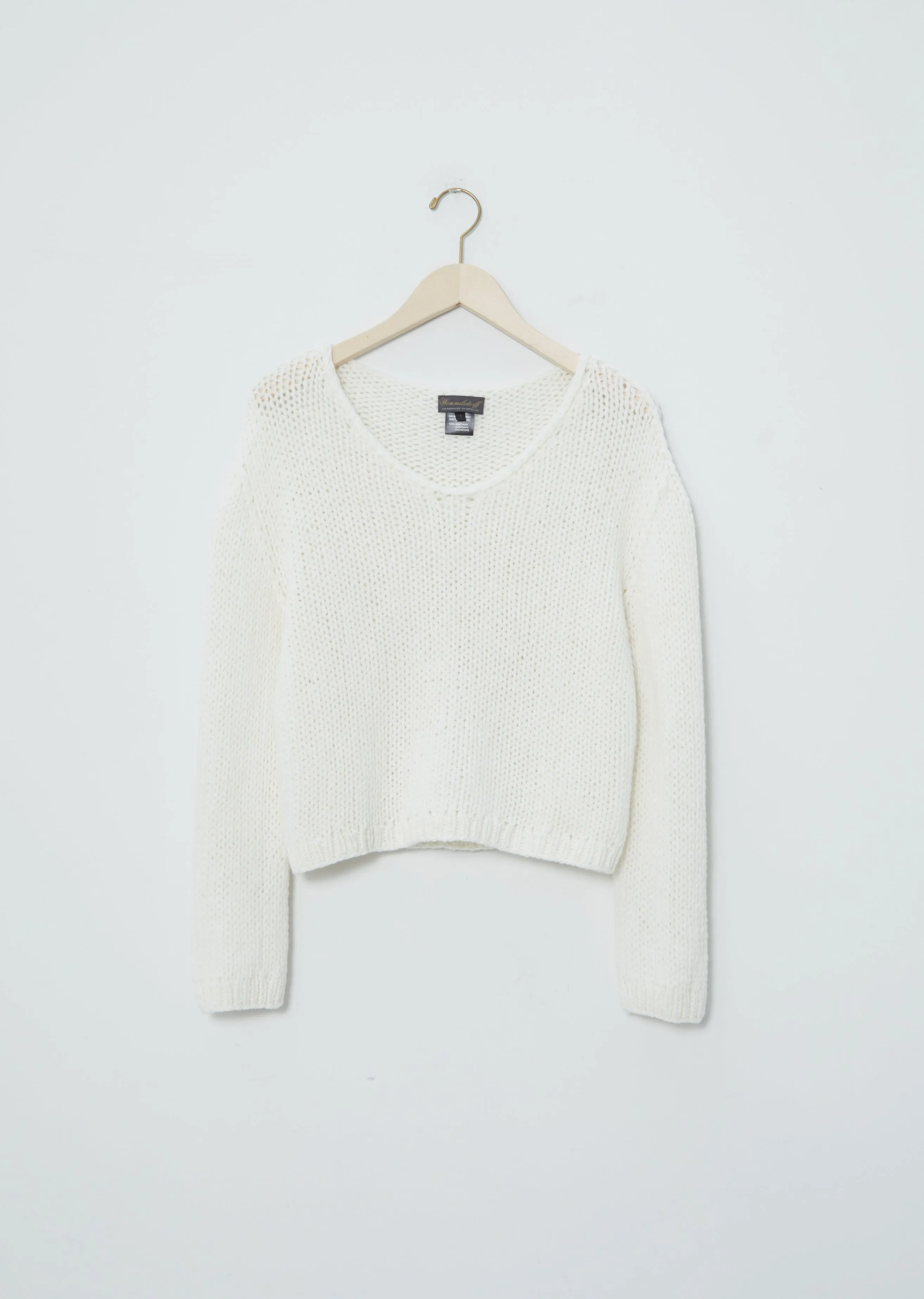 Ada Cashmere Sweater — Snow