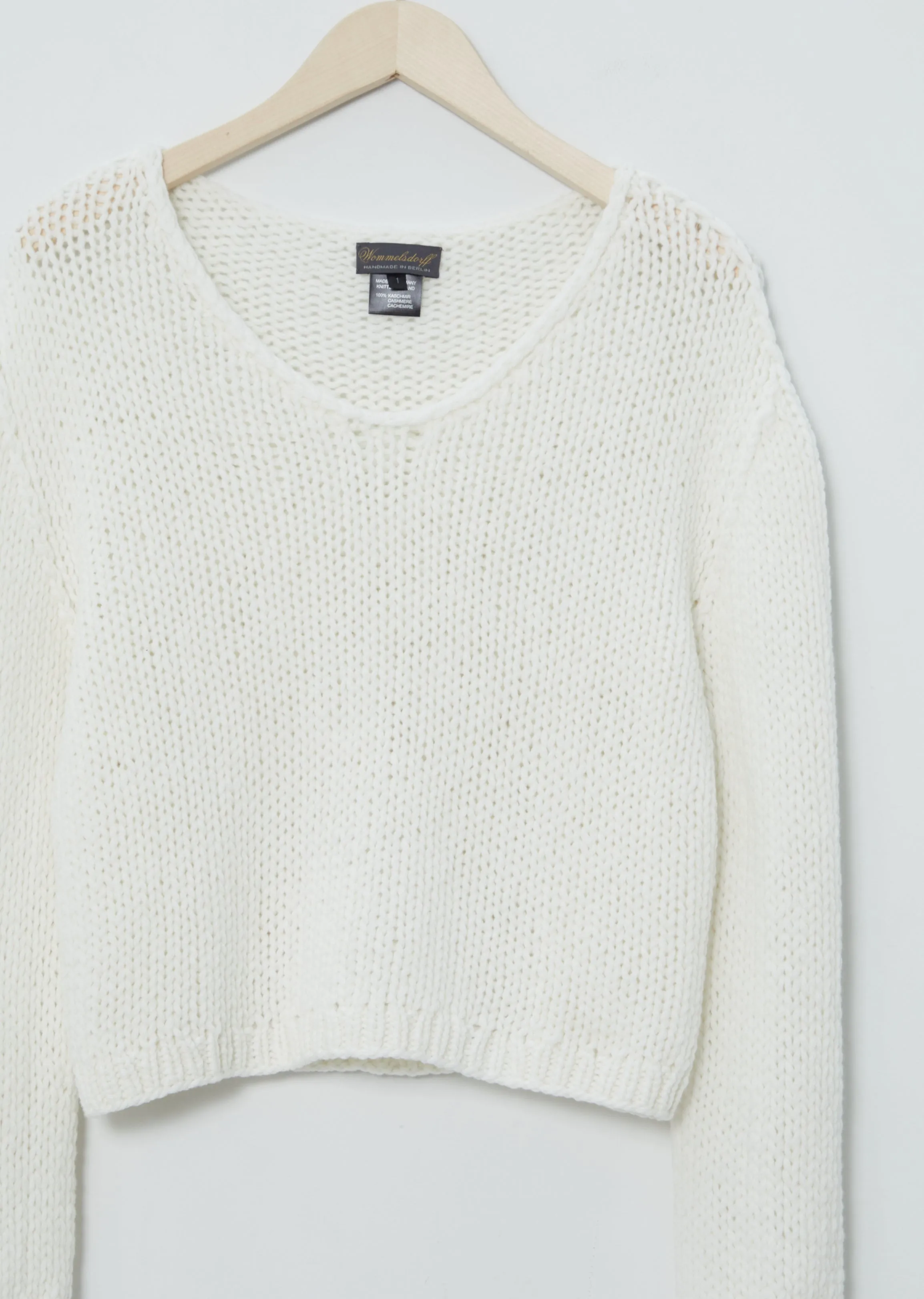 Ada Cashmere Sweater — Snow