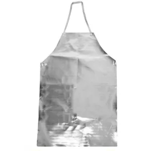 Aluminized Bib Apron - 16 oz. Acrysil, 36 or 48 in. Long, Slide Snap Strap at Waist and Neck