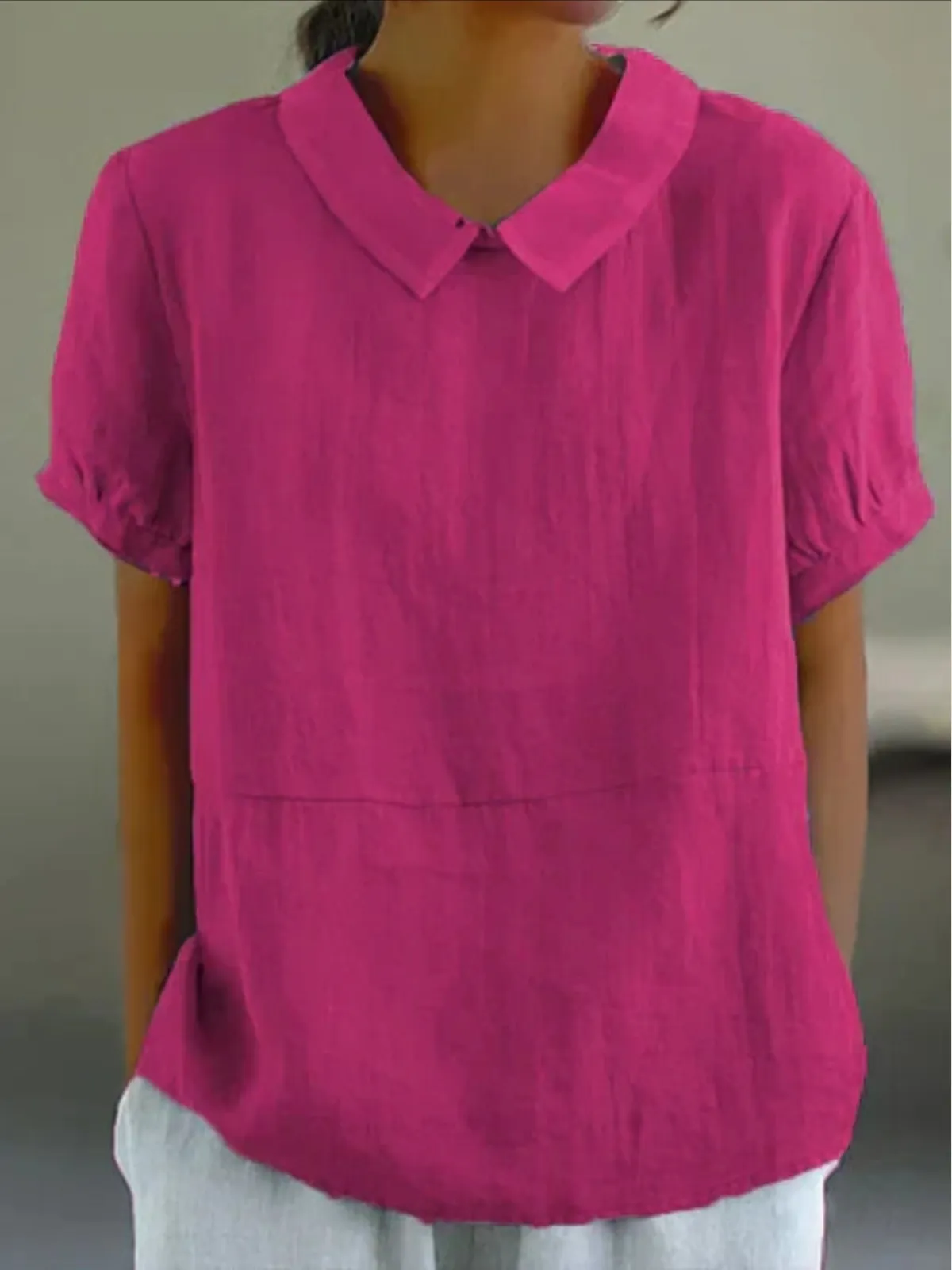 Amalie - Sophisticated Cotton Blouse for Effortless Style and Comfort