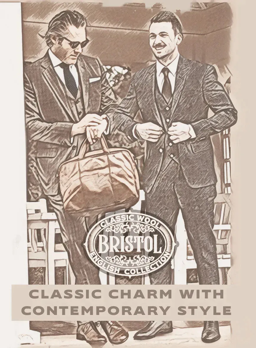 Bristol Fiora Gray Glen Wool Suit