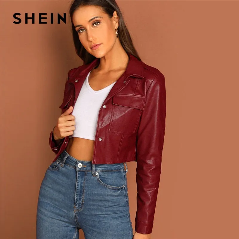 Burgundy Leather Jacket