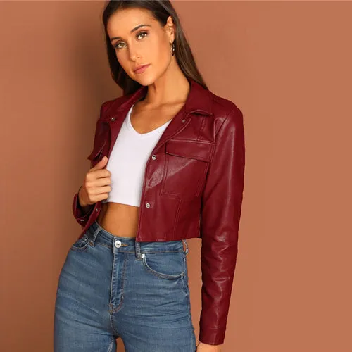 Burgundy Leather Jacket