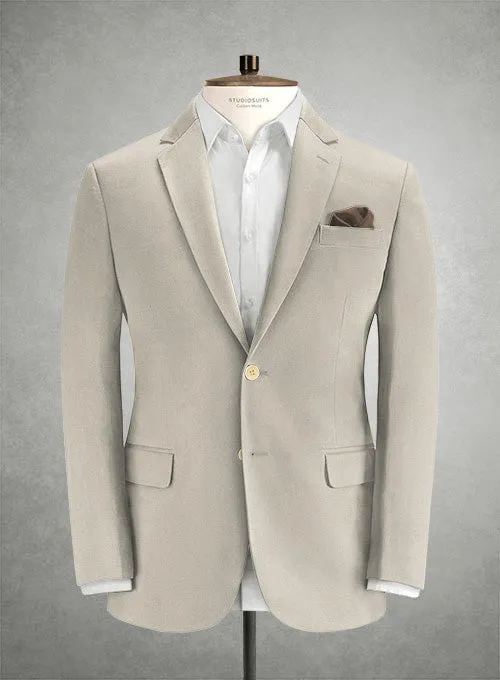 Caccioppoli Cotton Cashmere Beige Suit