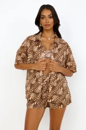 CHARLIE HOLIDAY Cape Shirt Coral