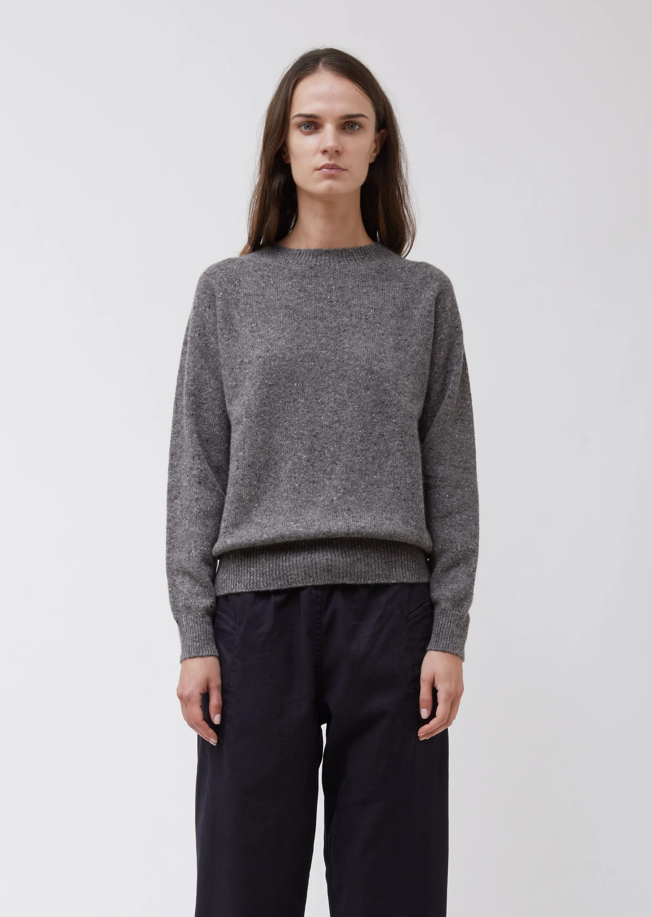 Classic Donegal Cashmere Crew Neck Sweater