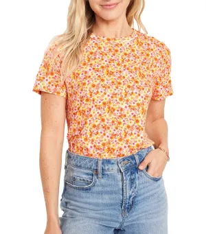 EveryWear Crew-Neck T-Shirt for Women Multi Floral