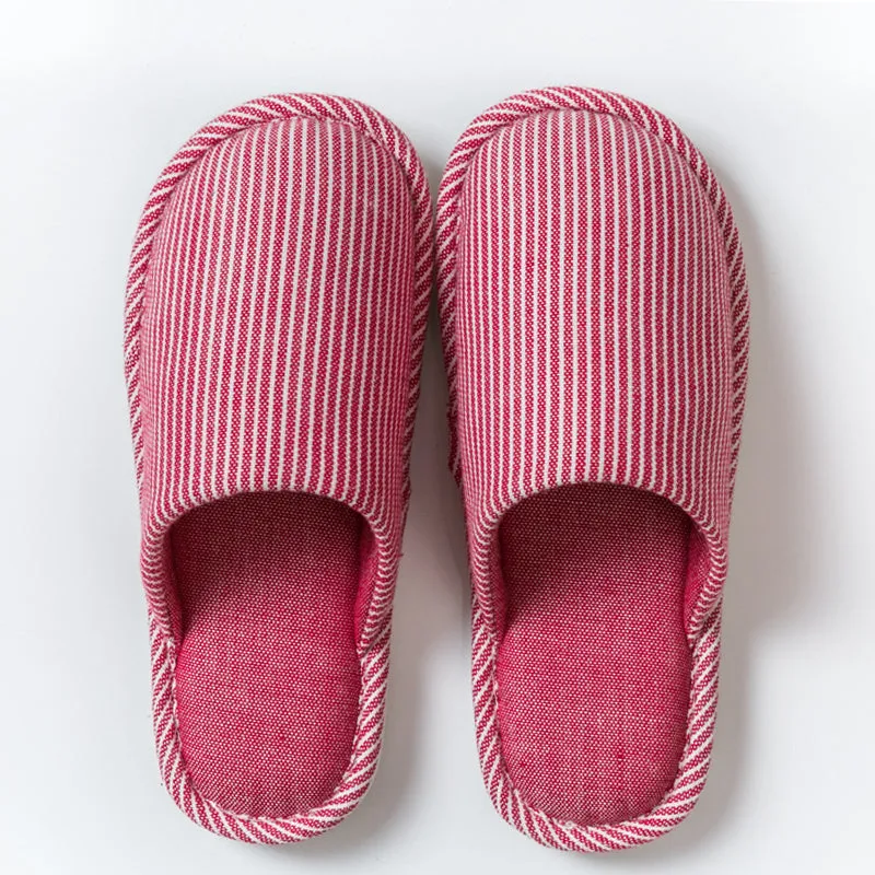 Flax Slipper Female Spring And Autumn Indoor Couple Home With Lovely Antiskid Cotton Hemp Home Pair Of Slippers Summer Man Four Seasons