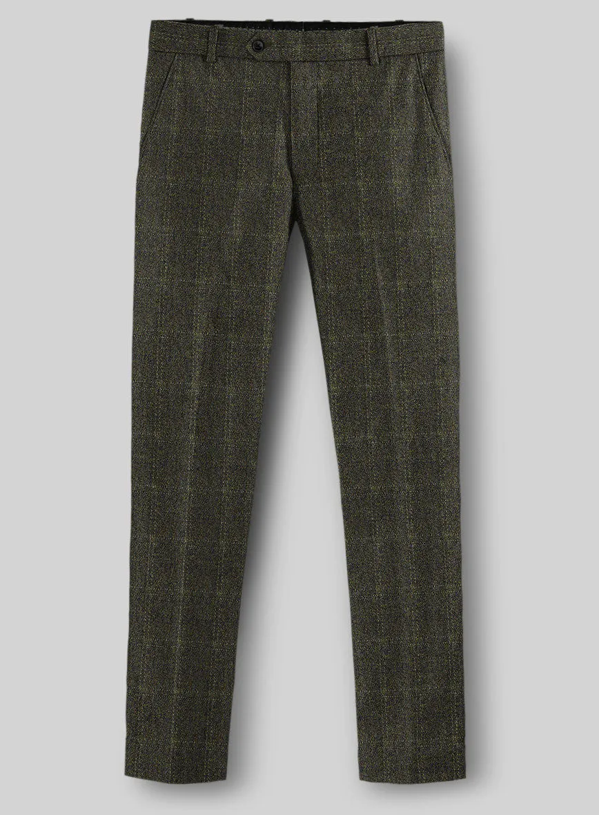 Highlander Green Windowpane Tweed Suit