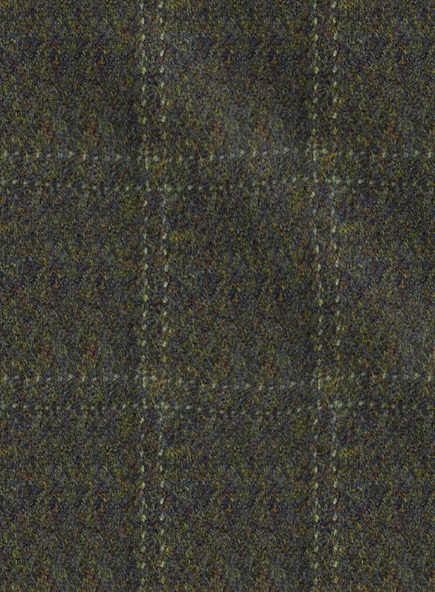 Highlander Green Windowpane Tweed Suit