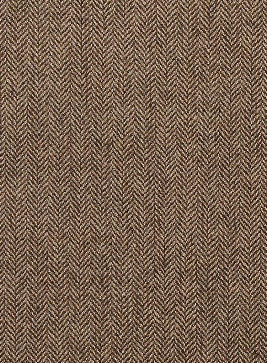 Irish Brown Herringbone Tweed Suit