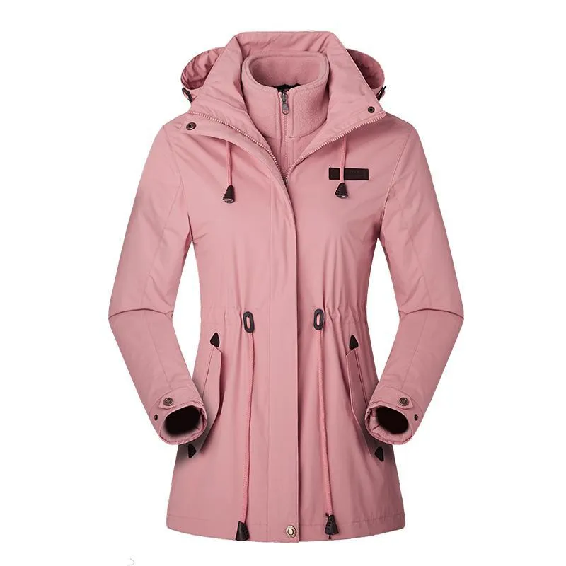 Multi-color Optional Medium And Long Jackets Outdoor Fashion Can Be Waist Warm