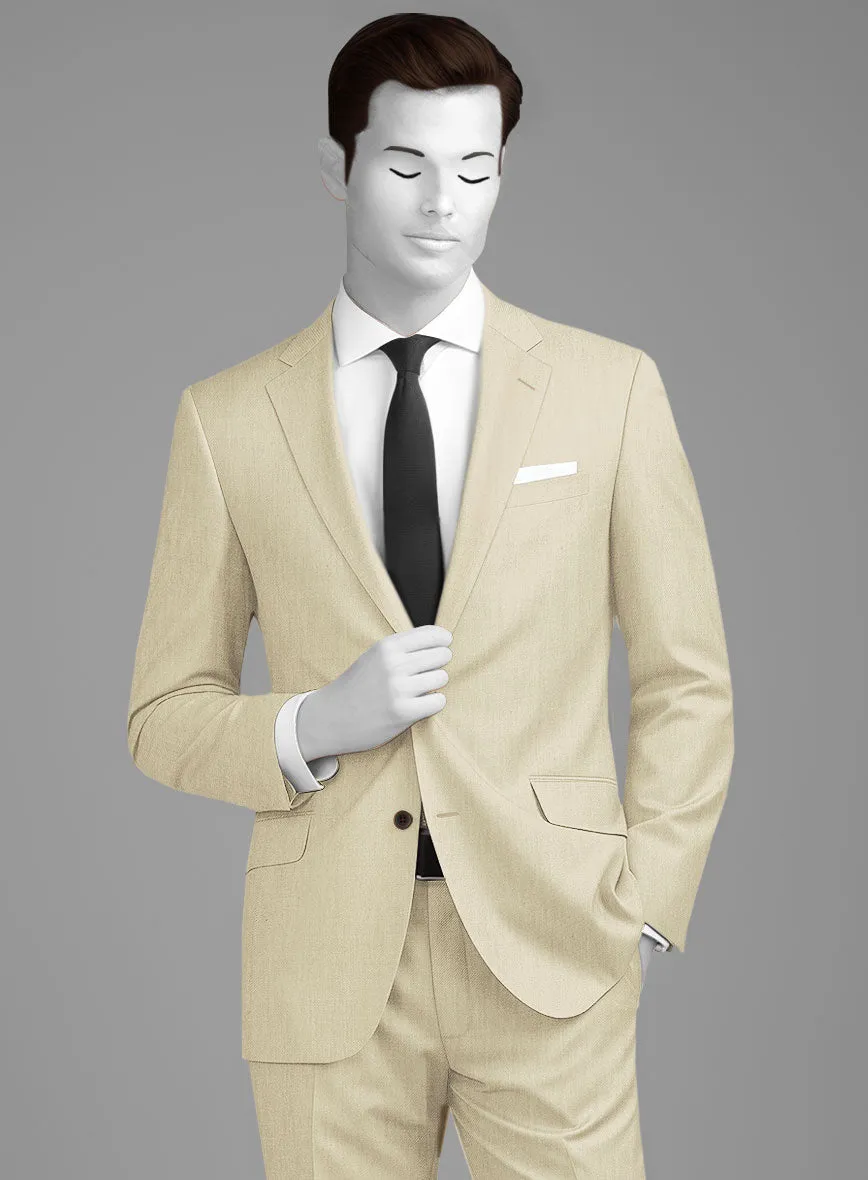 Napolean Light Beige Wool Suit