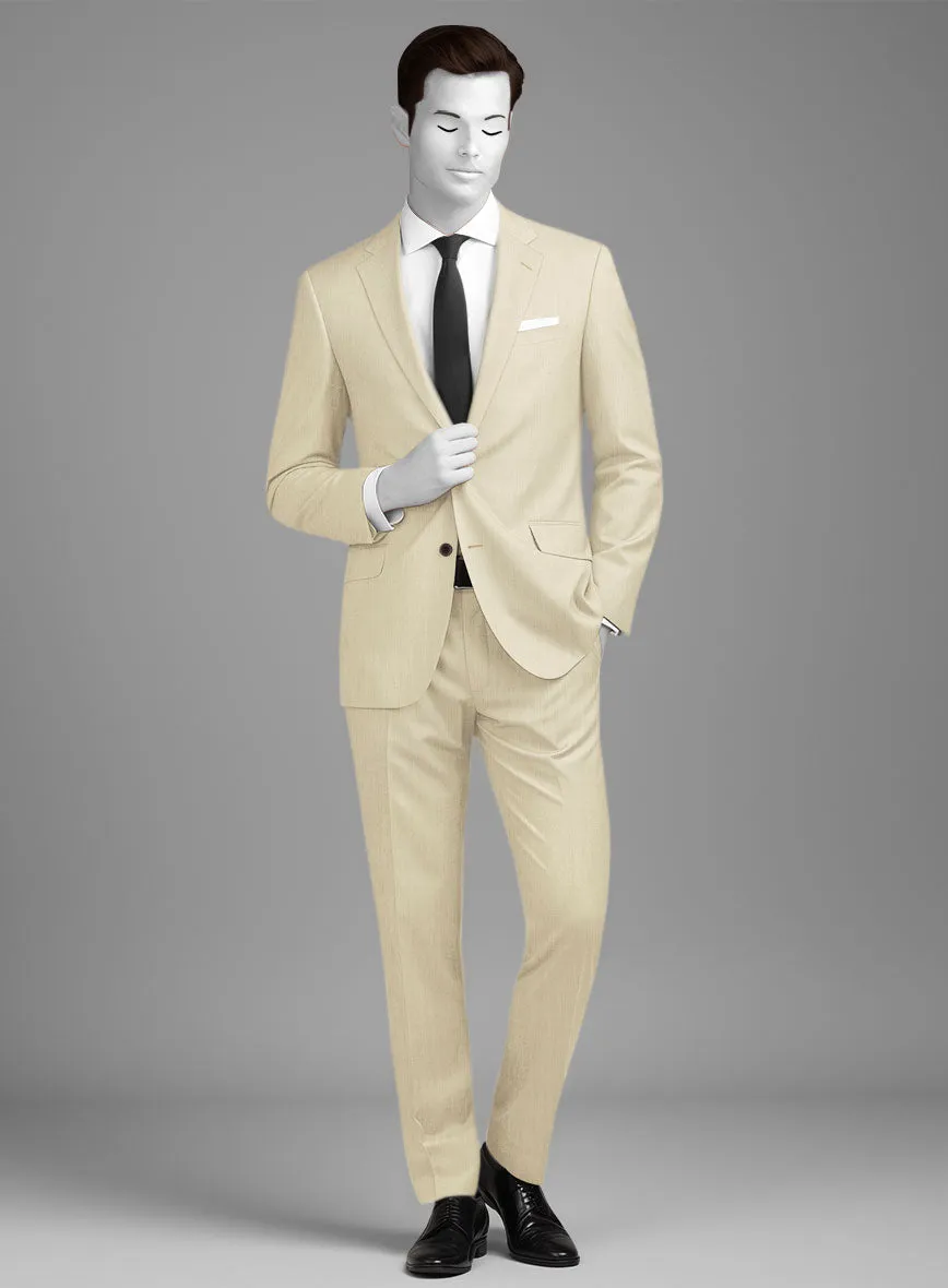 Napolean Light Beige Wool Suit