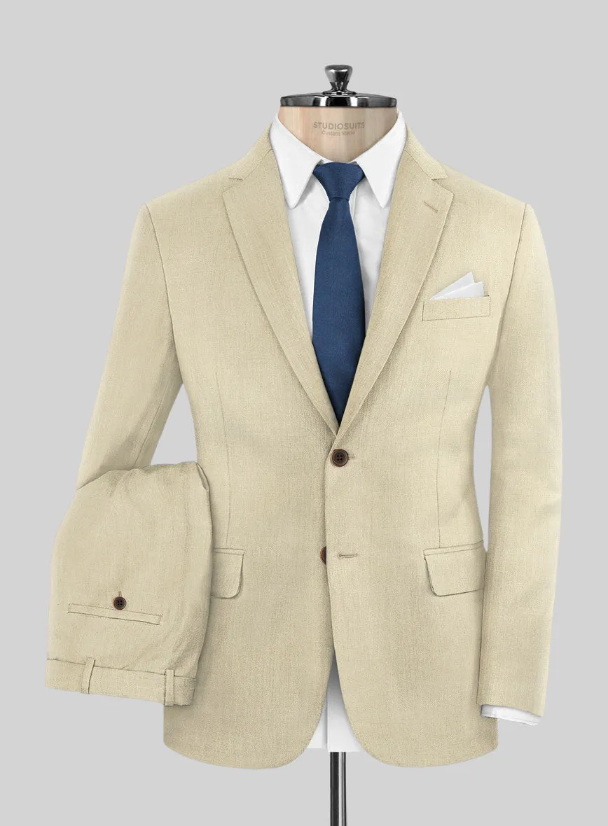 Napolean Light Beige Wool Suit