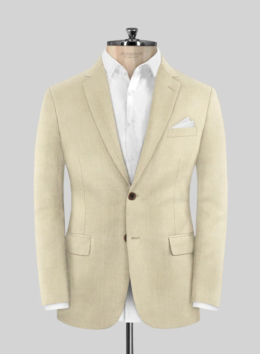 Napolean Light Beige Wool Suit