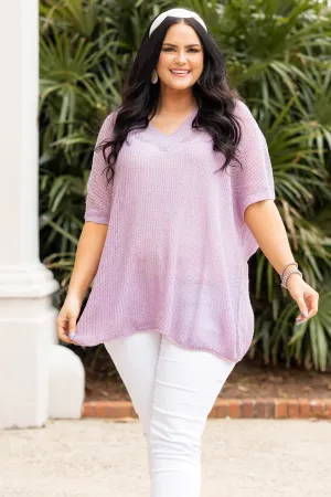 Nothing But Beauty Top, Dusty Lavender