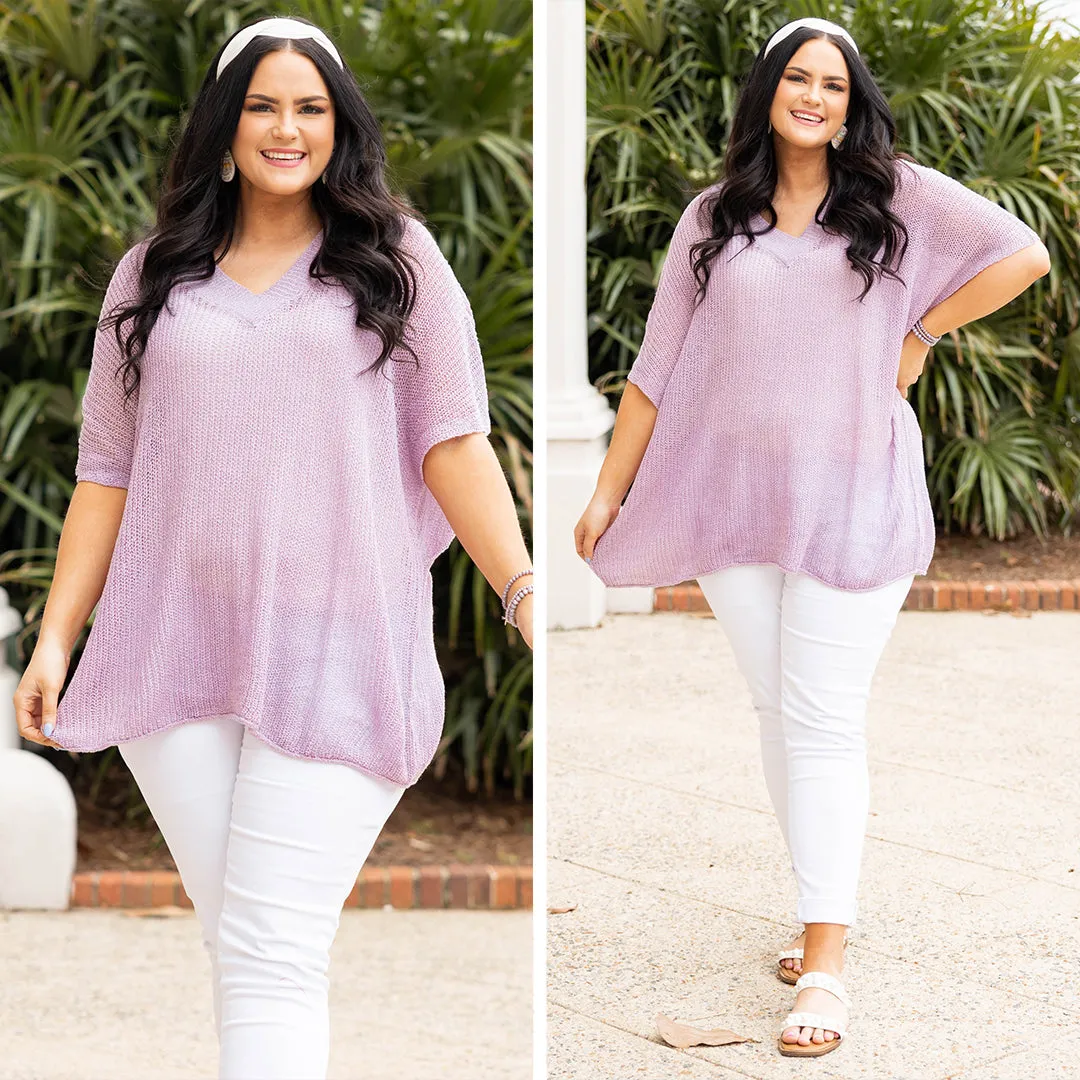 Nothing But Beauty Top, Dusty Lavender