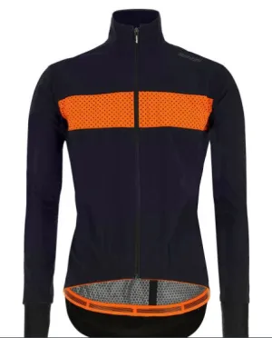 Santini 2023 Guard Mercurio Rain Jacket Navy-Orange