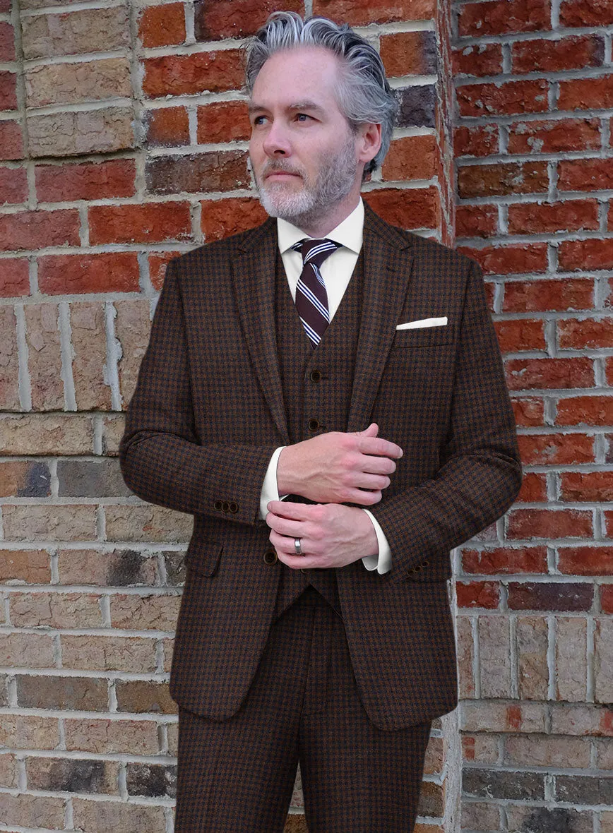 Sartori Petronila Brown Check Soft Tweed Suit