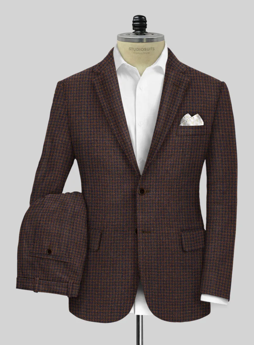 Sartori Petronila Brown Check Soft Tweed Suit