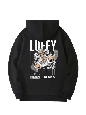 SXV  'LUFFY’ Printed Cool Aesthetic Sweatshirt Hoodie