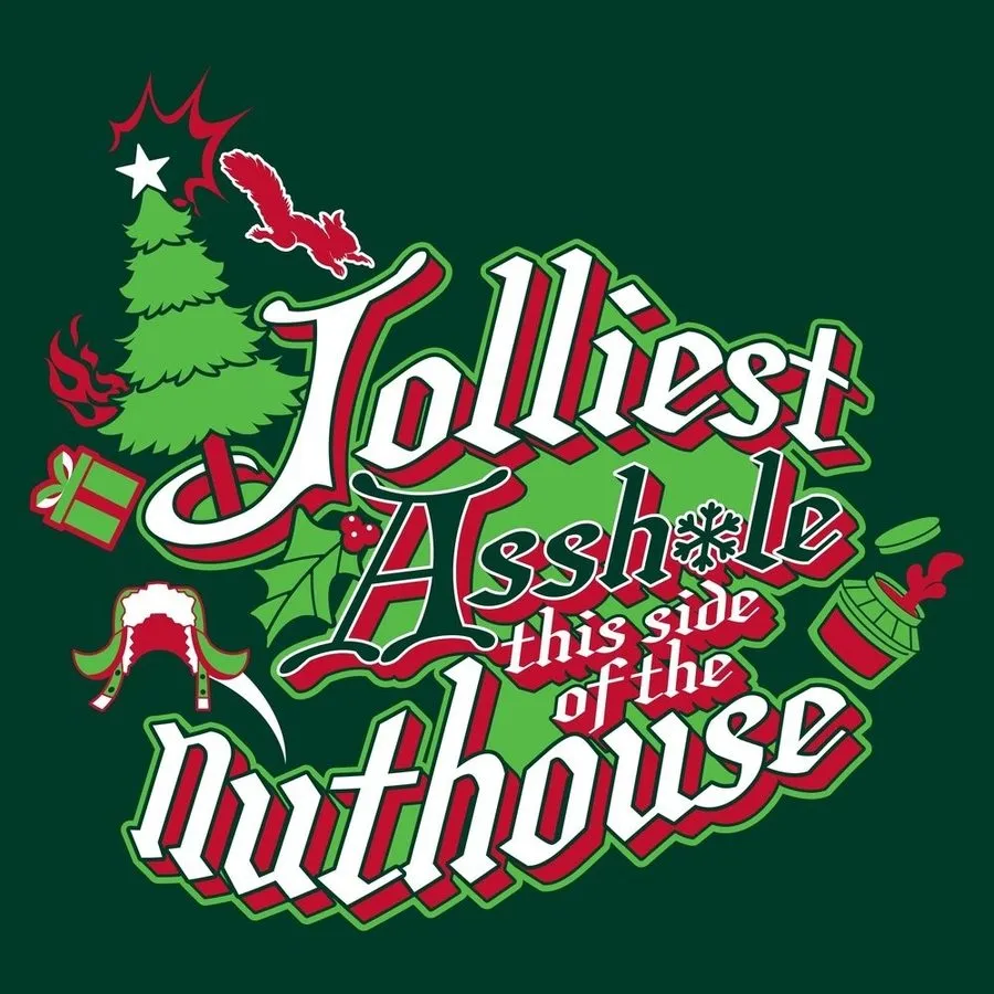 This Side of the Nuthouse T-Shirt - Heather Forest Green