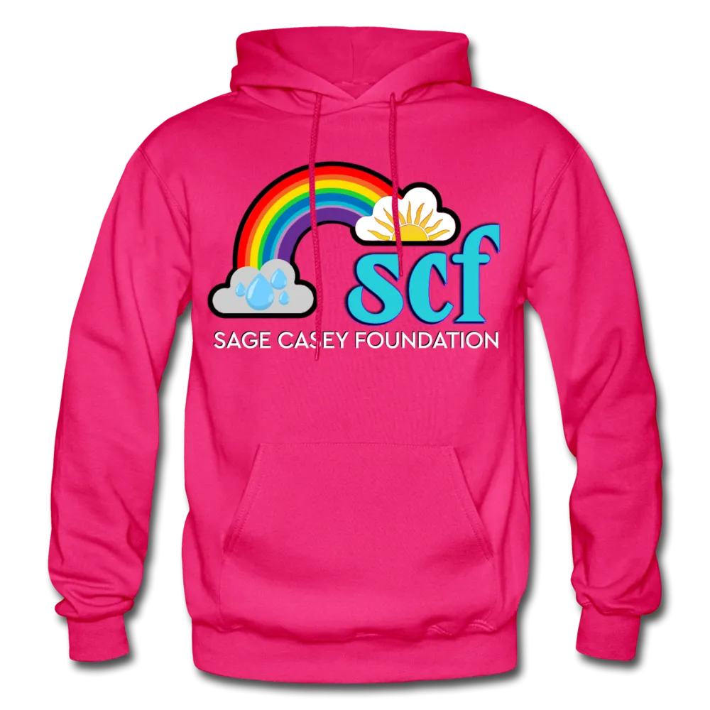Unisex Adult Pullover Hoodie – Heart;(WordCloud)/SCF Classic Logo